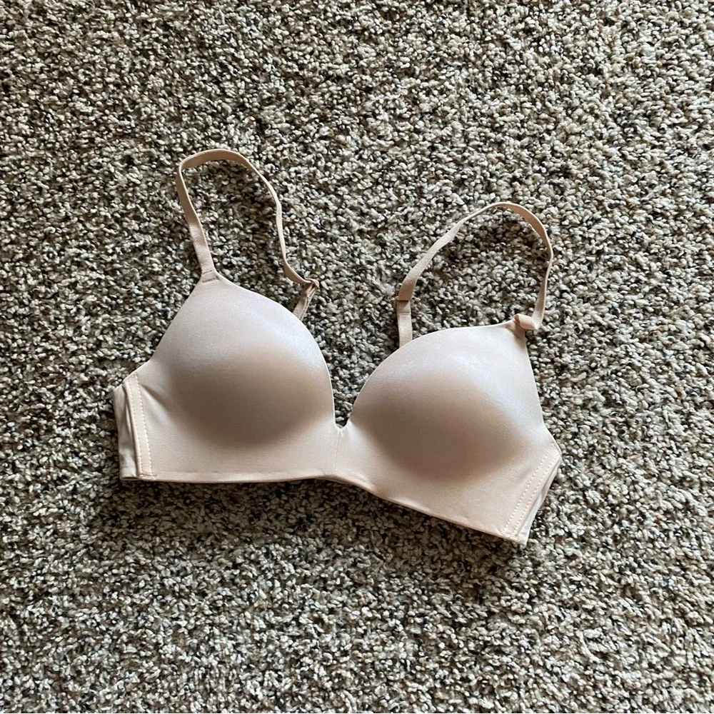 Auden Push Up Wireless Bra 32B Beige Nude - Picture 2 of 7